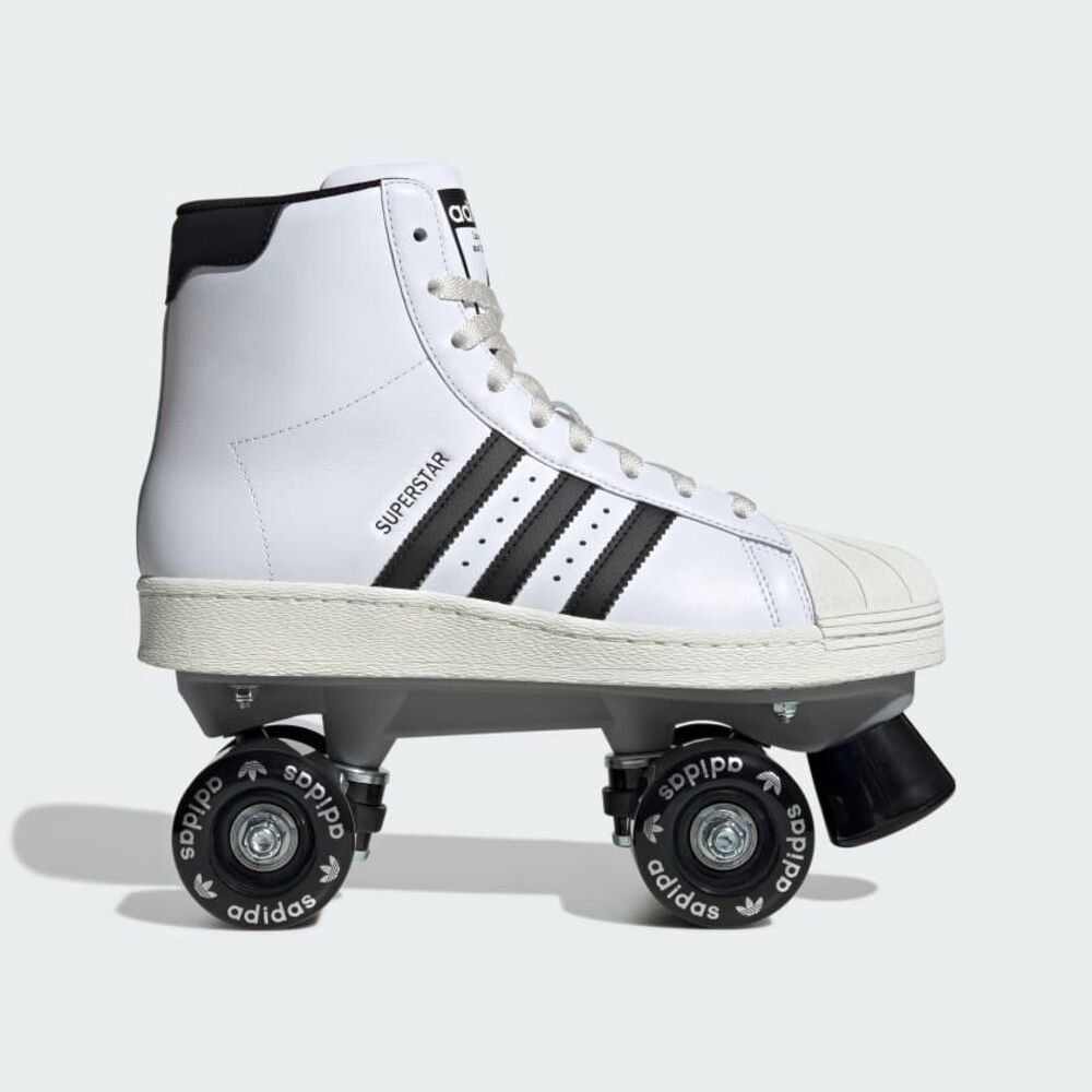 Women’s Size 6.5 Adidas Superstar 82 Roller Skate White Black Off White - JS4038